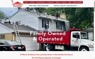 Hefferan Roofing website