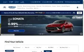 Elgin Hyundai website