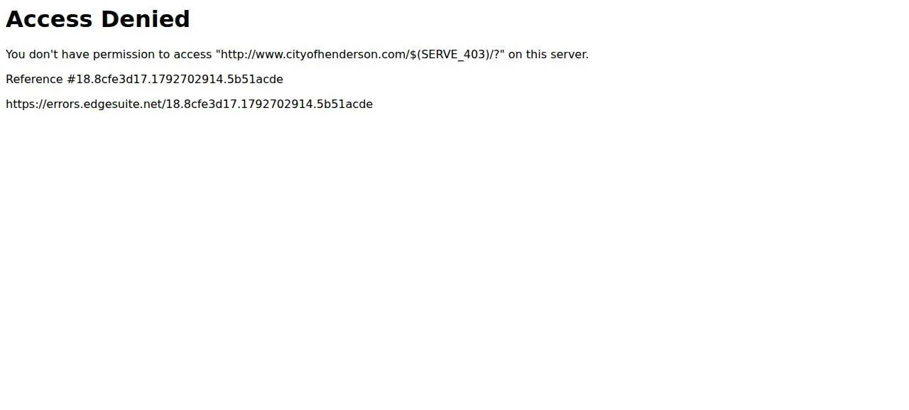 Henderson Pets website