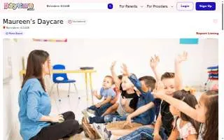 Maureen's Daycare website