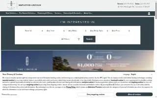 Napleton Lincoln of Blue Island Parts website