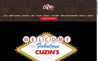 Cuzin's Neighborhood Bar, Gaming and Pizza Blue Island website