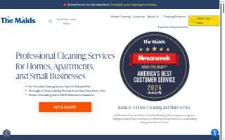 Maids On Time Inc website