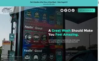 New Wave Car Wash of Burr Ridge website