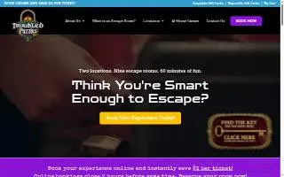 Troubled Puzzles Escapes Naperville website