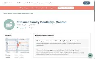 Stinauer Family Dentistry website