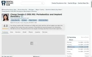 Chang Sandra S DDS MS: Periodontics and Implant Dentistry website