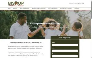 Bishop Insurance Group website