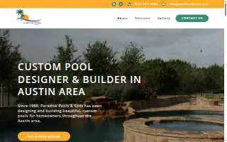 Paradise Pools & Spas of Carbondale website