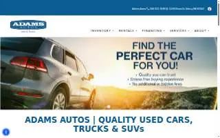 ADAM'S AUTO SHOP website