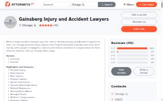 Gainsberg Injury and Accident Lawyers