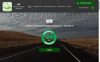 Chicago 24 Hour Towing website