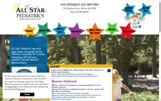 All Star Pediatrics of Country Club Hills website