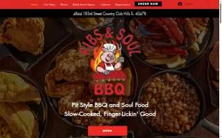 Ribs and Soul BBQ website