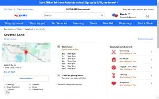 PetSmart of Crystal Lake website