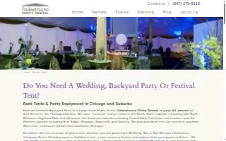 Indestructo Event Rental website