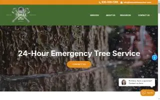 Tomax Tree Service of Downers Grove website