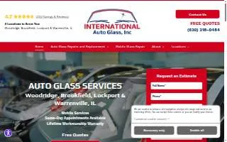 International Auto Glass Inc of Downers Grove website