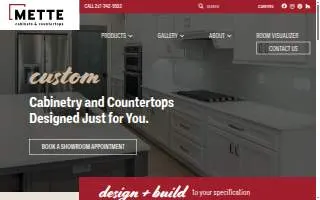Mette Cabinets & Countertops website