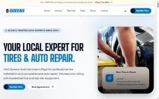 Queens Auto Services Elgin website