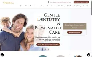 All Smiles Dental Center of San Antonio website