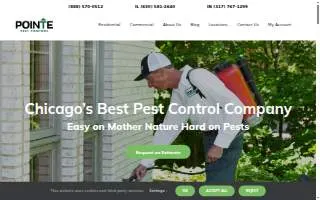 Pointe Pest Control of Glenview website