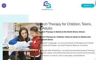Speak with Stephanie - Speech, Language, & Stuttering Therapy of Glenview website