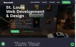 Beanstalk Web Solutions of Godfrey website