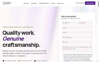 OnDemand Painters Lake County website
