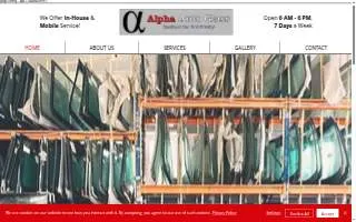 Alpha Auto Glass Inc. of Gurnee website