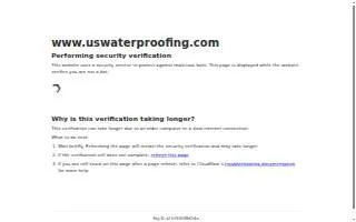 U.S. Waterproofing of Schaumburg website