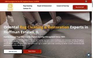 Golden Knots Rug Cleaning website