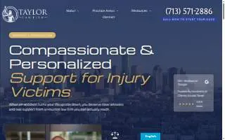 Taylor Law Firm of Houston website