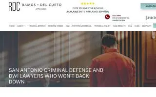 Ramos & Del Cueto, PLLC of San Antonio website