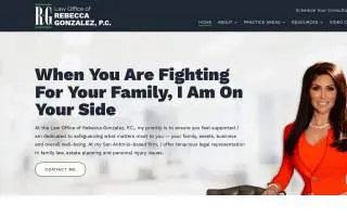 Law Offices of Rebecca Gonzalez, P.C. website