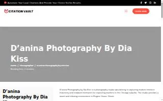 D'anina Photography by Dia Kiss website