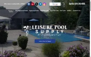 Leisure Pool Supply website
