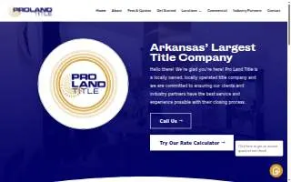 Pro Land Title Jacksonville website