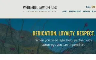 Whitehill Law Offices, P.C. website
