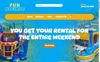 Fun Bounces Rental of Joliet website