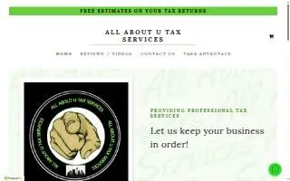 All About U Tax Services website