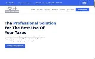 Waters Hardy & Co - Accountant | CPA Firm | Dallas TX website