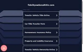 Fidelity National Title of Kalispell website