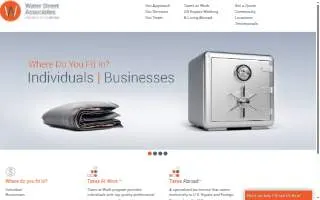 Water Street Tax Associates & CPAs website