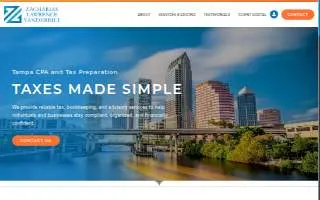 Zacharias Lawrence - Tampa CPAs website
