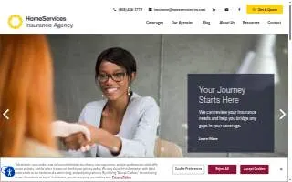 HomeServices Insurance Agency website