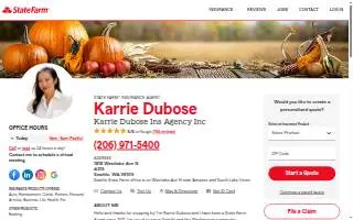 Karrie Dubose - State Farm Insurance Agent website
