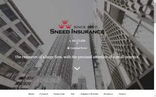 Sneed Insurance website