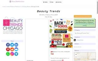 Beauty Trends website