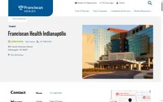 Franciscan Health Olympia Fields website